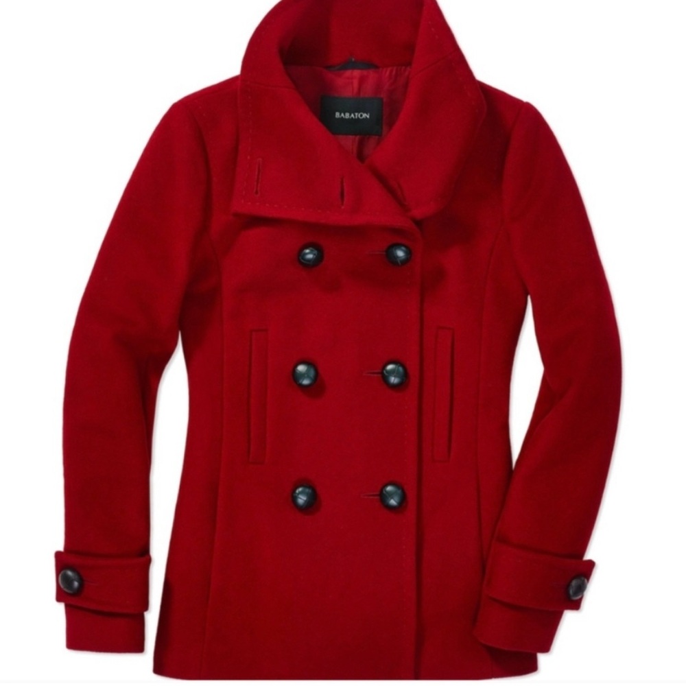 Babaton Howell Red Wool Coat